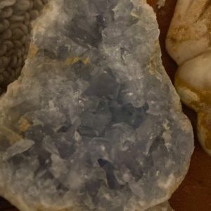 Large Freeform cotton candy vibes blue citrine